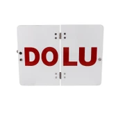 ADR Metal BOŞ- DOLU Uyarı Levhası 40x30 cm Reflektörlü Parlayan Katlanır Uyarı Levha 1 Adet thumbnail 6