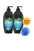 Palmolive Men Sport 3'ü 1 Arada Duş Jeli 750 ml x2 + HEDİYE Duş Lifi – Yüz, Vücut ve Saç İçin Canlandırıcı Erkek Bakım Seti - 1