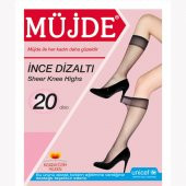 Müjde Çorap İnce Dizaltı 58-Kızıl Ten Bayan Çorabı 24 Adet - 2