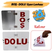 ADR Metal BOŞ- DOLU Uyarı Levhası 40x30 cm Reflektörlü Parlayan Katlanır Uyarı Levha 1 Adet thumbnail 3