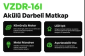 VOLTZ - 50 Nm - 16.8 Volt 2 Amper Akülü Darbeli Matkap Vidalama Seti 830 Gram (VZDR-16I) - 3