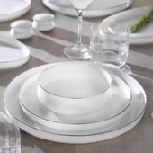 Schafer Superfine Bone Lumiere Yemek Takımı 56 Parça-Platin thumbnail 1