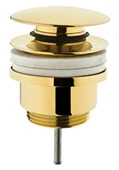 Artema Lavabo Süzgeci, Yuvarlak (Universal-Basmalı aç-kapa) Soft Altın, A4514974 - 1