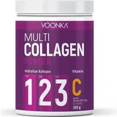 Voonka Multi Collagen Powder Vitamin C İçeren Takviye Edici Gıda 300 gr. - 1