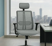 7 Arji Anji Deri Başlıklı Çalışma Sandalyesi - 1