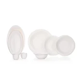 Schafer Superfine Bone Elixir Yemek Takımı 56 Parça-Platin - 2