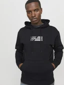 Jack Jones Corp Graphıc Regular Fit Kapişonlu Erkek Sweat 12268422 - 2