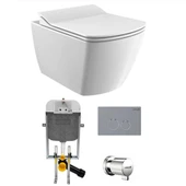 Creavit Elegant Asma Klozet ve Gömme Rezervuar Seti thumbnail 1