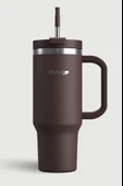 Stevig ST-238 2 Moods Tuck-In Tumbler Sızdırmaz Çelik Termos 900ML Chocolate Plum - 4