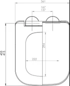 Seramiksan Saturn Rim-Out (Kanalsız) Asma Klozet + Creavit Gömme Rezervuar + Yavaş Kapanır Kapak thumbnail 8