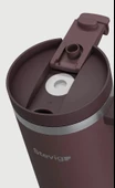 Stevig ST-238 2 Moods Tuck-In Tumbler Sızdırmaz Çelik Termos 900ML Chocolate Plum - 2