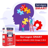 Sorvagen Smart Sitikolin, Dha Omega 3 Norveç Balık Yağı Ve B12 (30 Kapsül) thumbnail 3