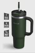 Stevig ST-237 2 Moods Tuck-In Tumbler Sızdırmaz Çelik Termos 900ML Green - 3