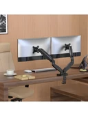 EXVEGA 15-32 inç LCD / LED İkili Monitör Tutucu Kol Amortisörlü Vesa Monitör Standı EX787 - 8