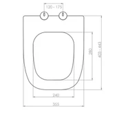 Seramiksan Petite Kanalsız Rim-Out Asma Klozet + Yavaş Kapanır Kapak + Creavit Gömme Rezervuar thumbnail 4