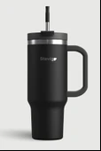 Stevig ST-236 2 Moods Tuck-In Tumbler Sızdırmaz Çelik Termos 900ML Black - 5