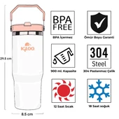 Igloo Powder Termos 900ml-BEYAZ - 4