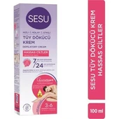 Sesu Tüy Dökücü Krem Hassas Ciltler 100 Ml -Diş Beyazlatıcı Köpük Hediye thumbnail 1