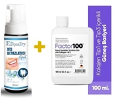 E2'quality Diş Beyazlatıcı Köpük + Factor100 Ultra Nemlendirici Leke Karşıtı Yüksek Korumalı Spf50+ 100ml - 1