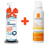 E2'quality Diş Beyazlatıcı Köpük + La Roche Posay Anthelios XL Ultra Light Body Mist Spf 50 200 ML Sprey Güneş Kremi - 1