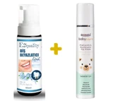 E2'quality Diş Beyazlatıcı Köpük + Dermoskin Babycare Prebiyotik ve Postbiyotik Yüz Kremi 50 ml Bebek Yüz Kremi - 1