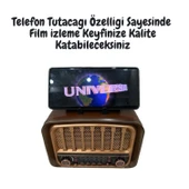 RT676 Retro Radyo Bluetooth Hoparlör USB/SD Kart Girişli, 3 Bant Radyo Alıcılı, Taşınabilir Şarjlı Nostaljik Radyo thumbnail 3