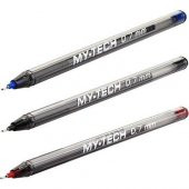 Tükenmez Kalem Mavi Siyah 3 Renkli Paket Kırmızı 0.7mm Pensan My-Tech Tükenmez Kalem 0.7mm Pensan 2240 - 1