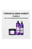 Sarı, Gri ve Açık Kumral Renkli Saçlar İçin Turunculaşma Karşıtı Mor Saç Kremi Sıvı 200 ml thumbnail 3