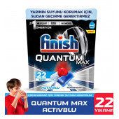 Finish Quantum Max 22 Kapsül Bulaşık Makinesi Deterjanı - 1