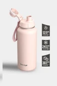 Stevig ST-219 1 Hand Leak-Proof Sızdırmaz Çelik Termos 1000ML Ice Pink - 1
