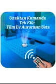 RGB Işık Efektli Ufo Tasarım Yıldızlı Gece Projektör Lamba  Bluetooth Hoparlörlü thumbnail 5