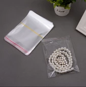 9x25+5 cm. (9x30) 100 Adet - Şeffaf Bantlı Yapışkanlı OPP Jelatin Poşet - 5