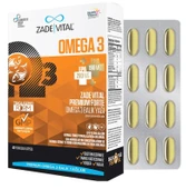 Zade Vital Omega 3 Forte Balık Yağı 40 Yumuşak Kapsül - 1