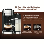 Omnex Ox-Pro II Kapsül Kahve ve Espresso Makinesi 20 Bar Basınç, Süt Köpürtücü, Latte & Cappuccino thumbnail 4