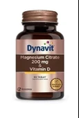 Dynavit Magnesium Citrate 200 mg- Vitamin D Takviye Edici Gıda 60 Tablet - 1
