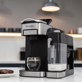 Omnex Ox-Pro II Kapsül Kahve ve Espresso Makinesi 20 Bar Basınç, Süt Köpürtücü, Latte & Cappuccino thumbnail 2