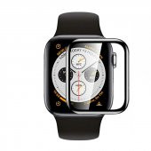 KNY Apple Watch 7 41 mm İçin Esnek Full Kaplayan PPM Ekran Koruyucu Siyah Siyah - 1