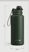Stevig ST-215 1 Hand Leak-Proof Sızdırmaz Çelik Termos 1000ML Green - 1