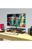 Metal Monitor / Tv / Laptop Yükseltici Stand - Siyah thumbnail 3