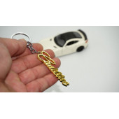 Cadillac  Çift Yön  New Style  Gold Krom Metal  Anahtarlık   AYNI GÜN ÜCRETSİZ KARGO - 1