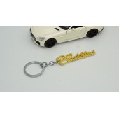 Cadillac  Çift Yön  New Style  Gold Krom Metal  Anahtarlık   AYNI GÜN ÜCRETSİZ KARGO - 3
