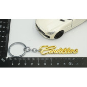 Cadillac  Çift Yön  New Style  Gold Krom Metal  Anahtarlık   AYNI GÜN ÜCRETSİZ KARGO - 6
