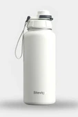 Stevig ST-213 1 Hand Leak-Proof Sızdırmaz Çelik Termos 1000ML Star White - 2