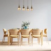 AVONNI AV-60161-4EY Eskitme Kaplama Avize E27 Metal Cam 70x13cm thumbnail 2