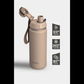 Stevig ST-224 1 Hand Leak-Proof Sızdırmaz Çelik Termos 500ML Light Brown - 1