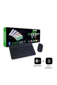 Steep Solid Magic Siyah Şarjlı Bluetooth Klavye Mouse Set - 1