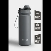 Stevig ST-209 1 Hand Leak-Proof Sızdırmaz Çelik Termos 500ML Grey - 4