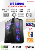 DFS GAMING CYCLOPS RYZEN 7 7800X3D-B650M-RTX 4060-32GB DDR5 RAM-1TB M.2 SSD-OYUNCU BİLGİSAYARI thumbnail 1
