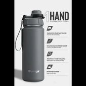 Stevig ST-209 1 Hand Leak-Proof Sızdırmaz Çelik Termos 500ML Grey - 2