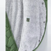 Kapitone İçi Kürklü Peluş Çıtçıtlı Kışlık Kapüşonlu Çocuk Erkek Bebek Astronot Tulum Kozmonot Mont - 7